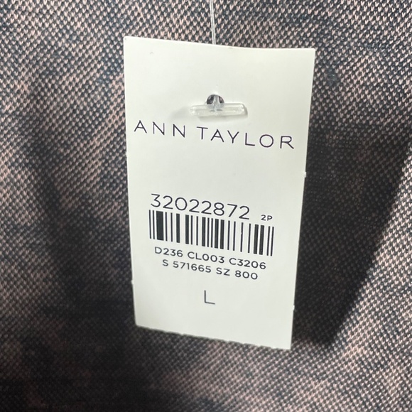 NEW Ann Taylor Skirt Womens Large pink blue leopard pencil midi preppy classic - Picture 5 of 9